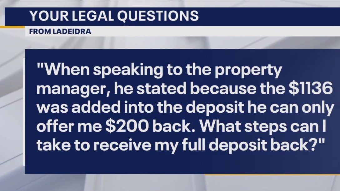 Your Legal Questions: Crash; deposit; drainage ditch