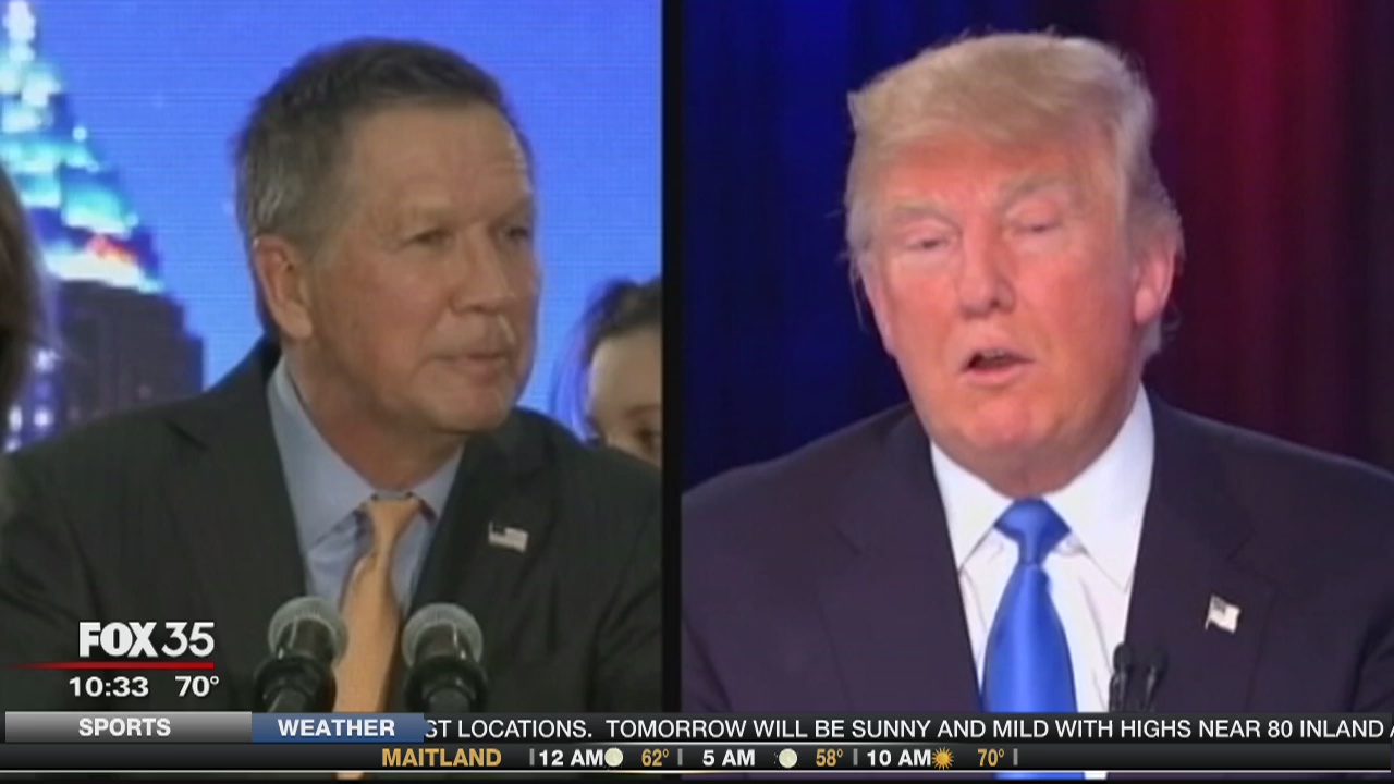 Trump wants Kasich to drop out of race