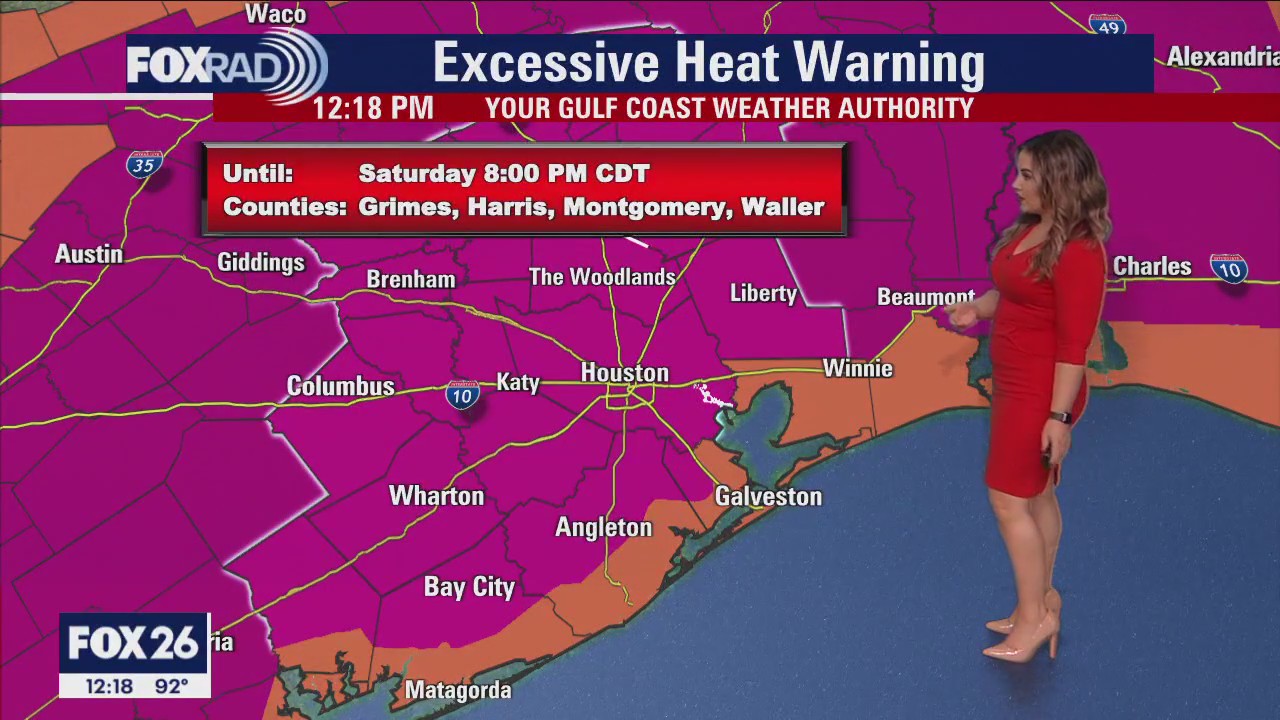 Houston weather: Excessive Heat Warning for Friday, Saturday