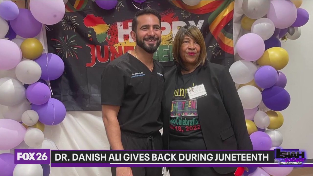 Local doctor spends Juneteenth giving back to community