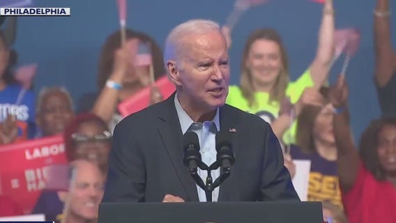 President Biden hits campaign trail in Philadelphia after announcing reelection bid