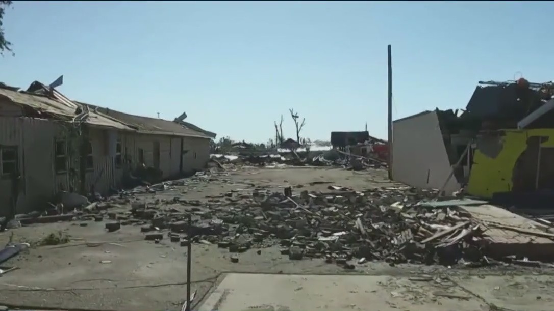 Texas Gov. Greg Abbott visits Perryton after deadly tornado
