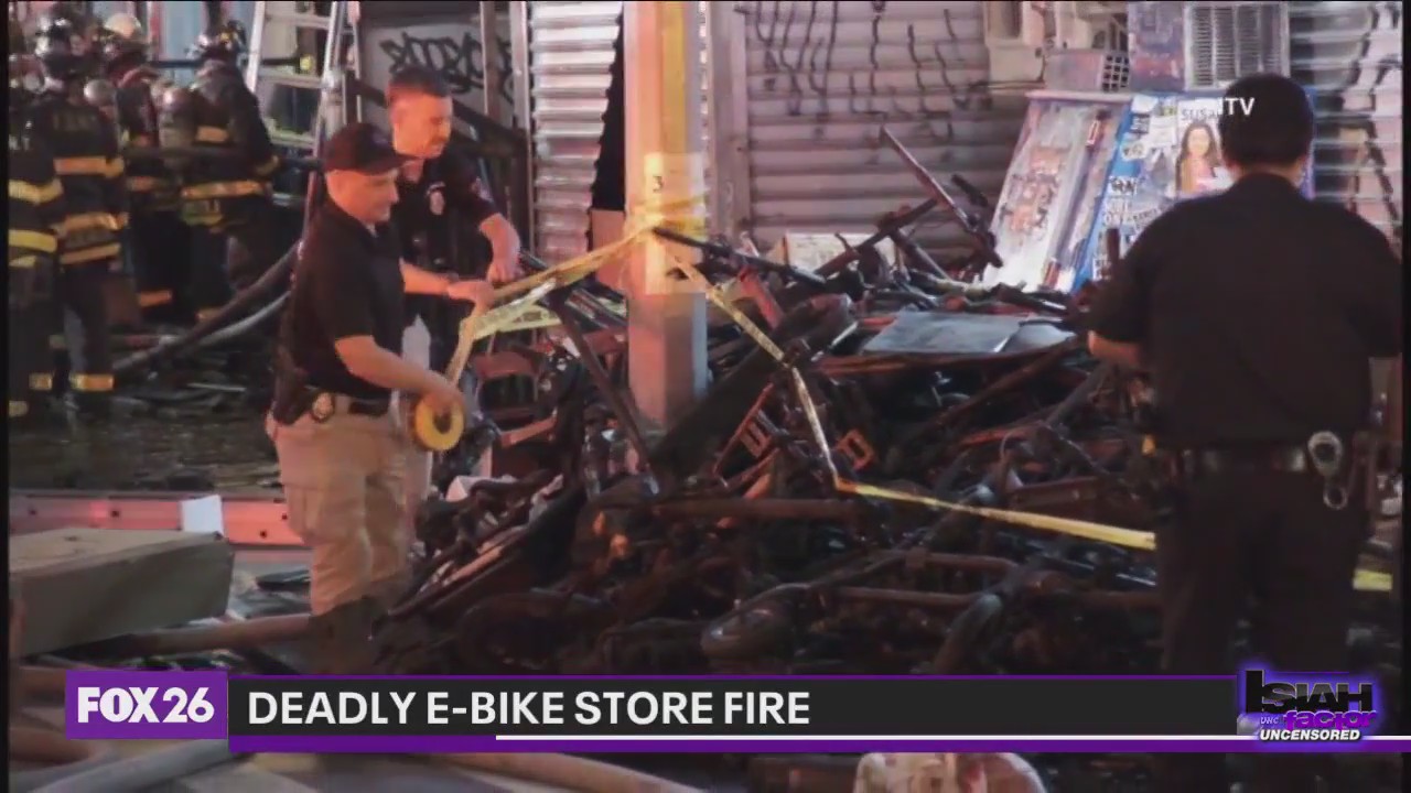 Deadly E-bike store fire in NYC prompts warning about lithium ion batteries