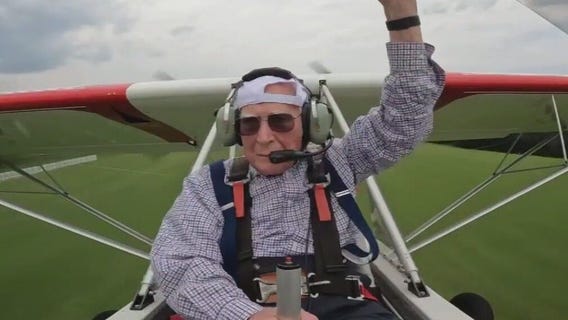 Pilot celebrates 100th birthday with special flight