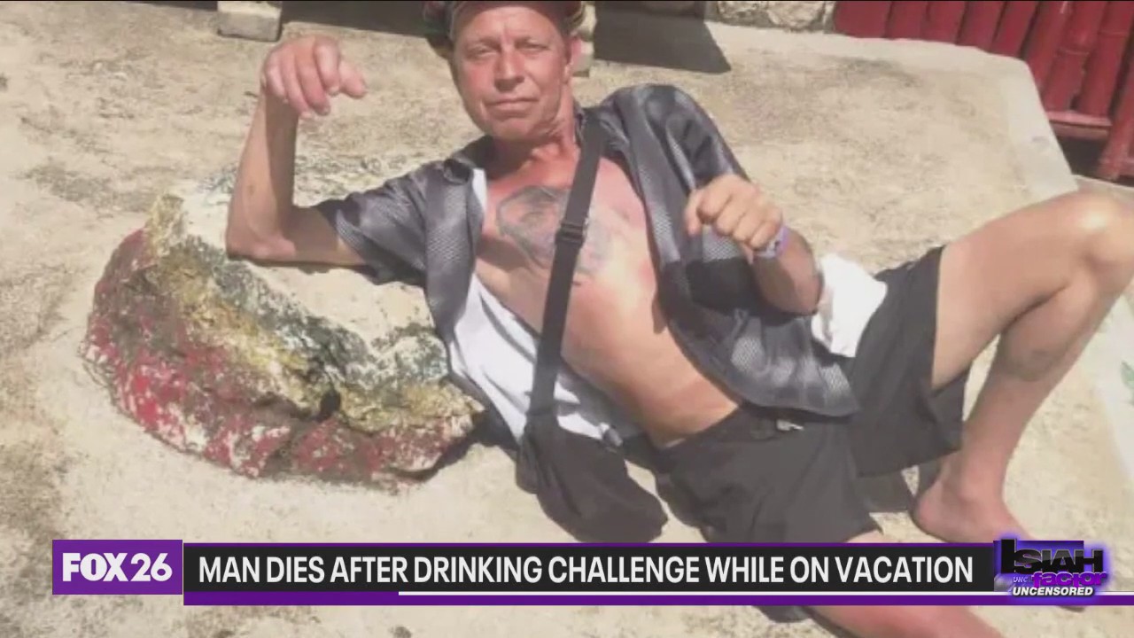 Man dies on vacation after attempting drinking challenge