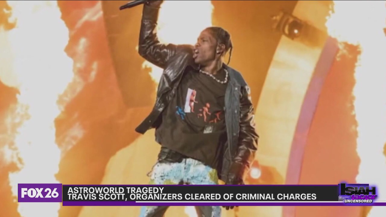 Travis Scott, organizers cleared of criminal charges for Astroworld tragedy