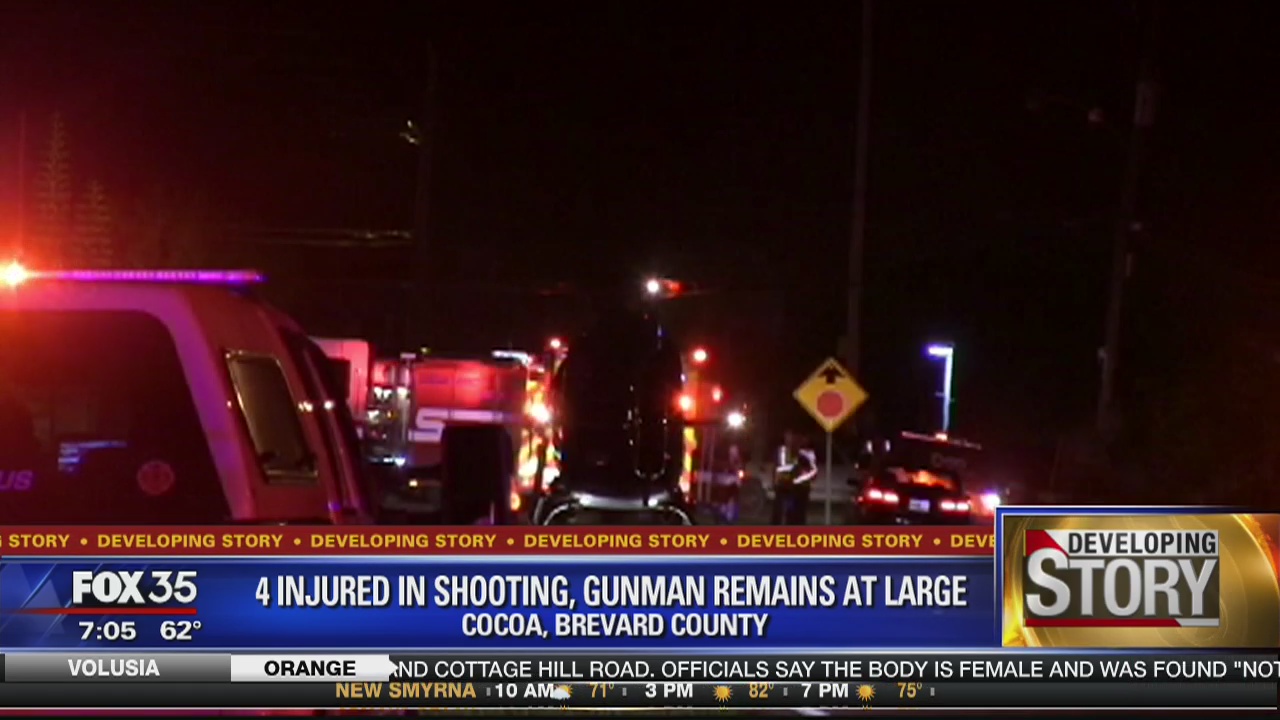 4 injured in Cocoa shooting | FOX 35 Orlando