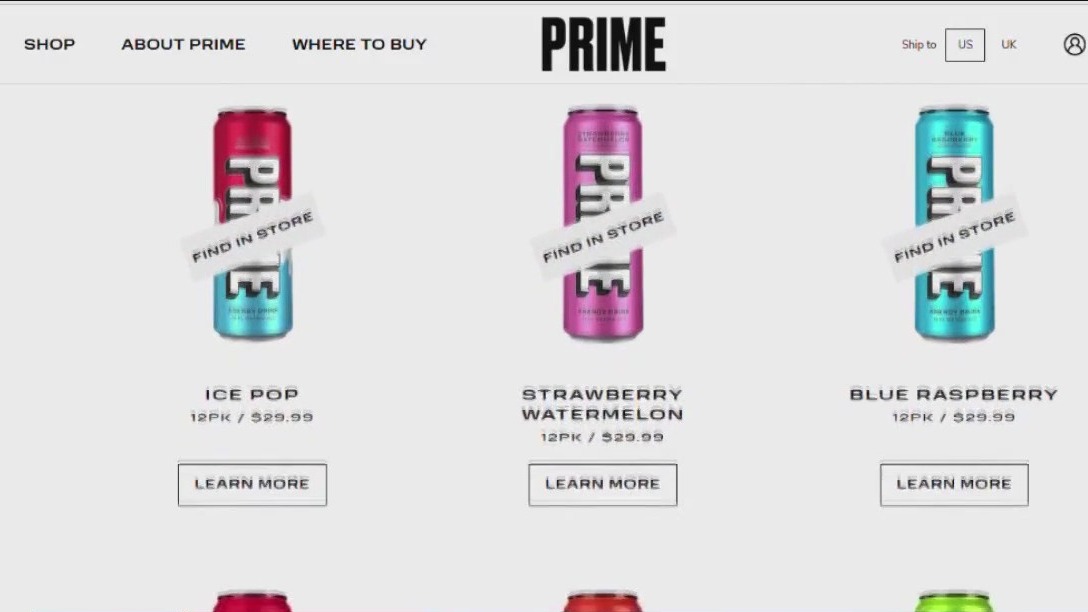 Investigation called on 'PRIME' energy drinks