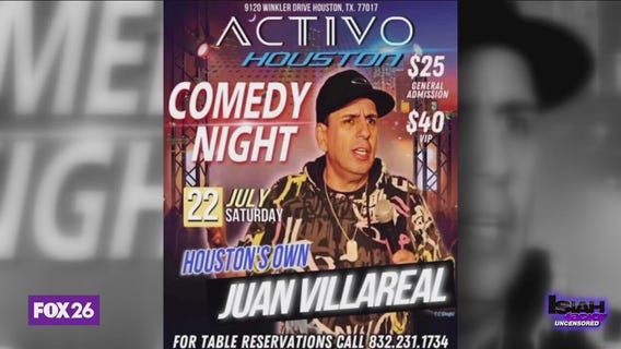 Juan Villareal stand-up performance scheduled for Saturday