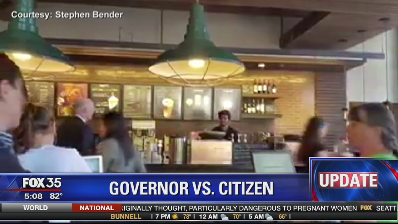 Scott has little to say about Starbucks confrontation