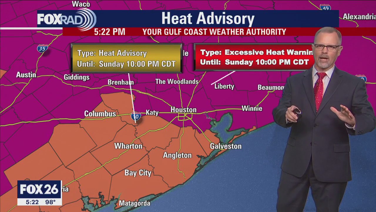 FOX 26 Saturday evening weather forecast