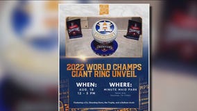 Astros unveiling new giant championship ring