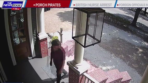 Houston area porch pirate followed truck