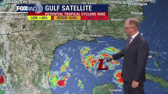 Tropical cyclone forms in the Gulf of Mexico