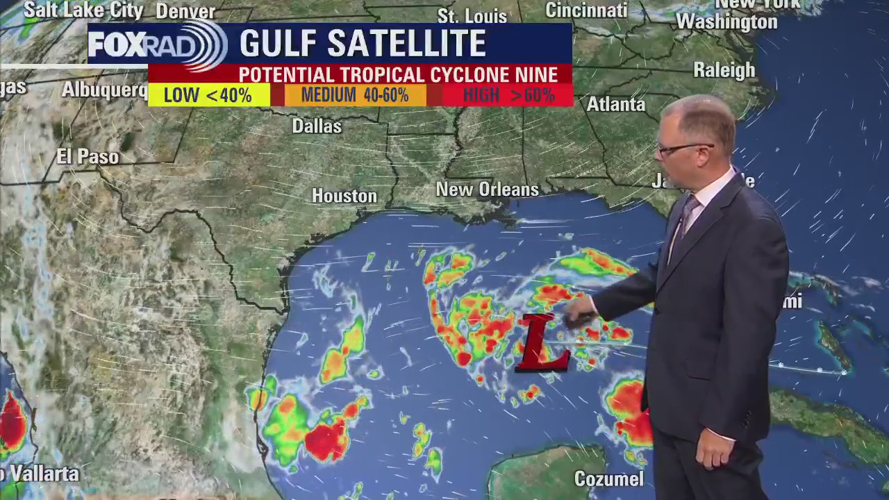 Tropical cyclone forms in the Gulf of Mexico