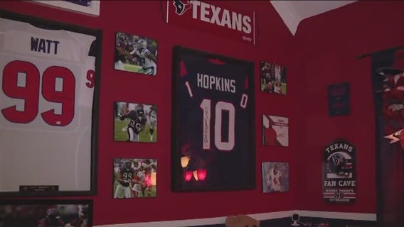 Take a look inside the ultimate Texans man cave