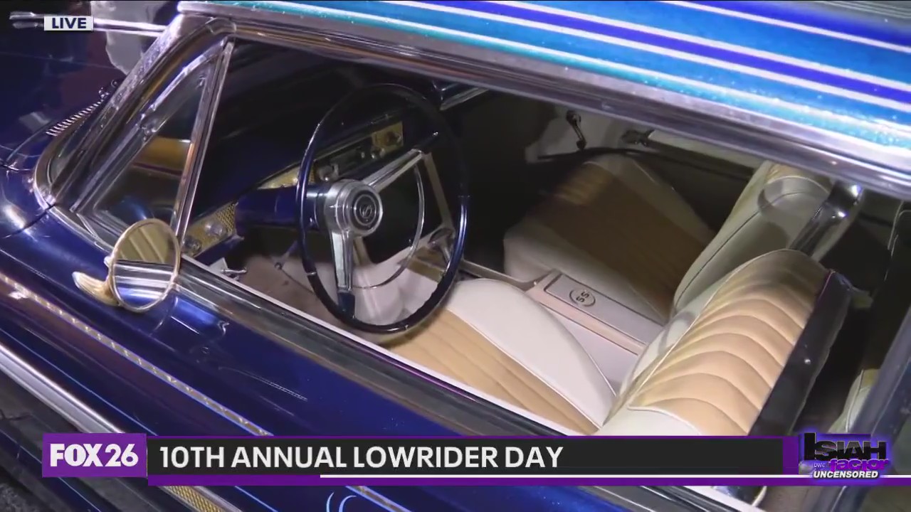 Celebrating 10th annual lowrider day in Houston