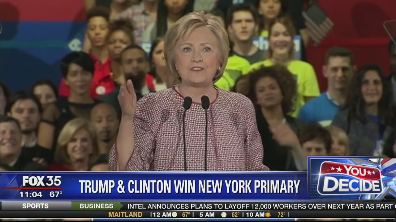 Clinton and Trump win New York primaries