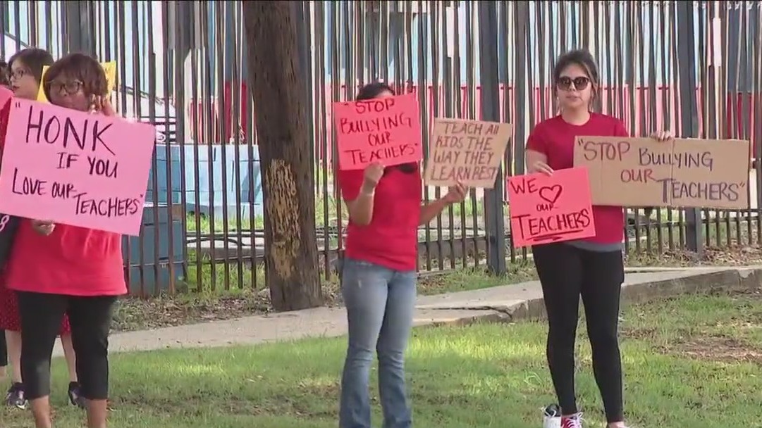Parents from two HISD schools protest staff changes