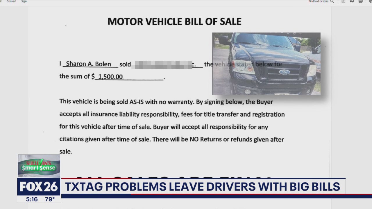 TxTag problem leave drivers with big bills