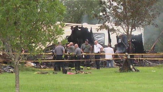 Update:Firefighters sent to hospital while battling fire