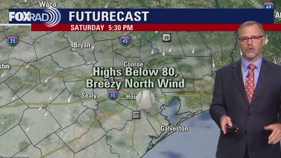 FOX 26 Saturday evening weather forecast