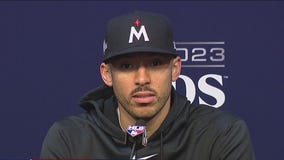 Former Astros Carlos Correa back in Houston