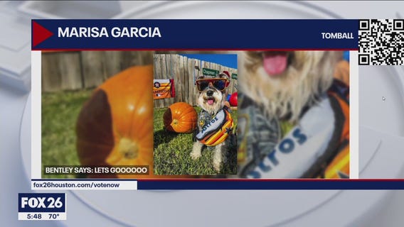 Houstonians showing off their Astros gear and spirit