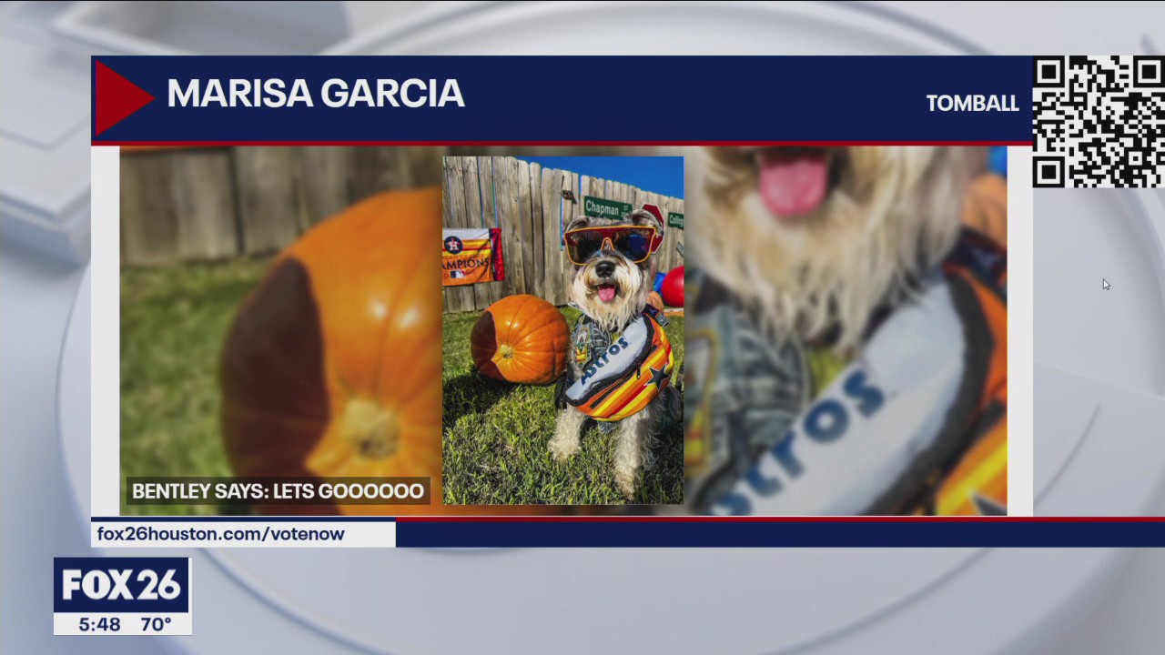 Houstonians showing off their Astros gear and spirit