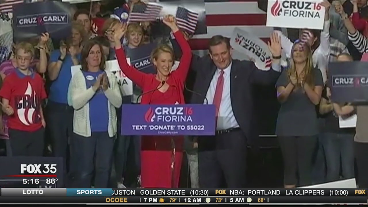 Cruz selects Fiorina as running mate