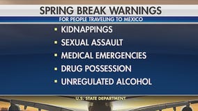 Travel safety notices for spring breakers