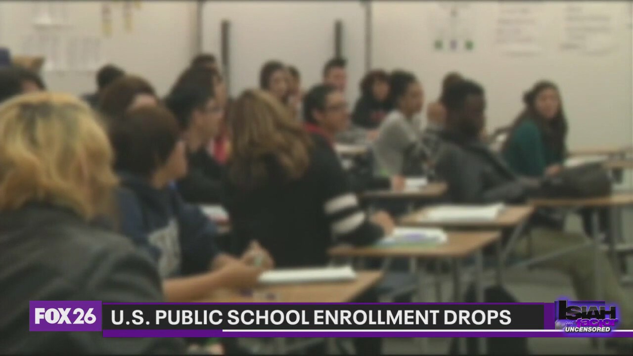 U.S. public school enrollment numbers drop