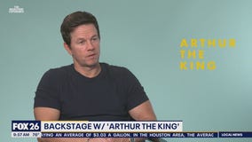 Backstage with Arthur the King actor Mark Wahlberg