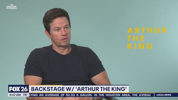 Backstage with Arthur the King actor Mark Wahlberg