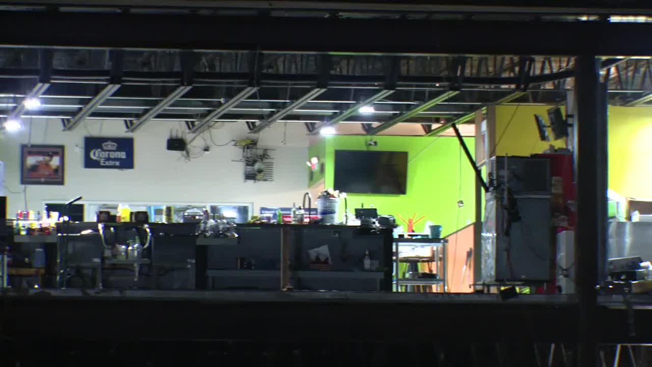 Storm rips through Angelton golf driving range