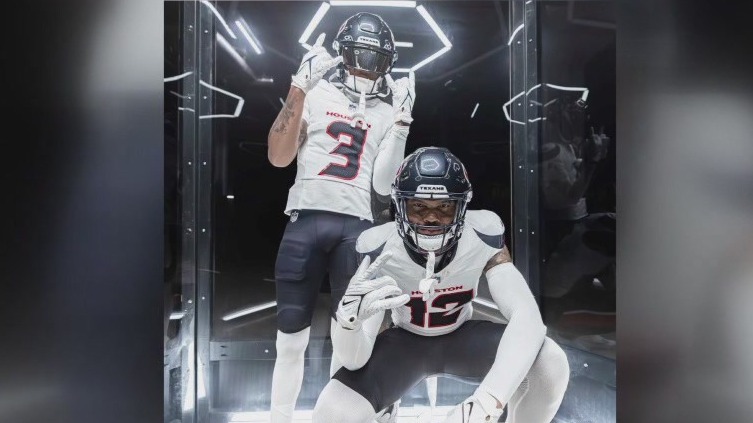 Texans unveil potential new uniforms
