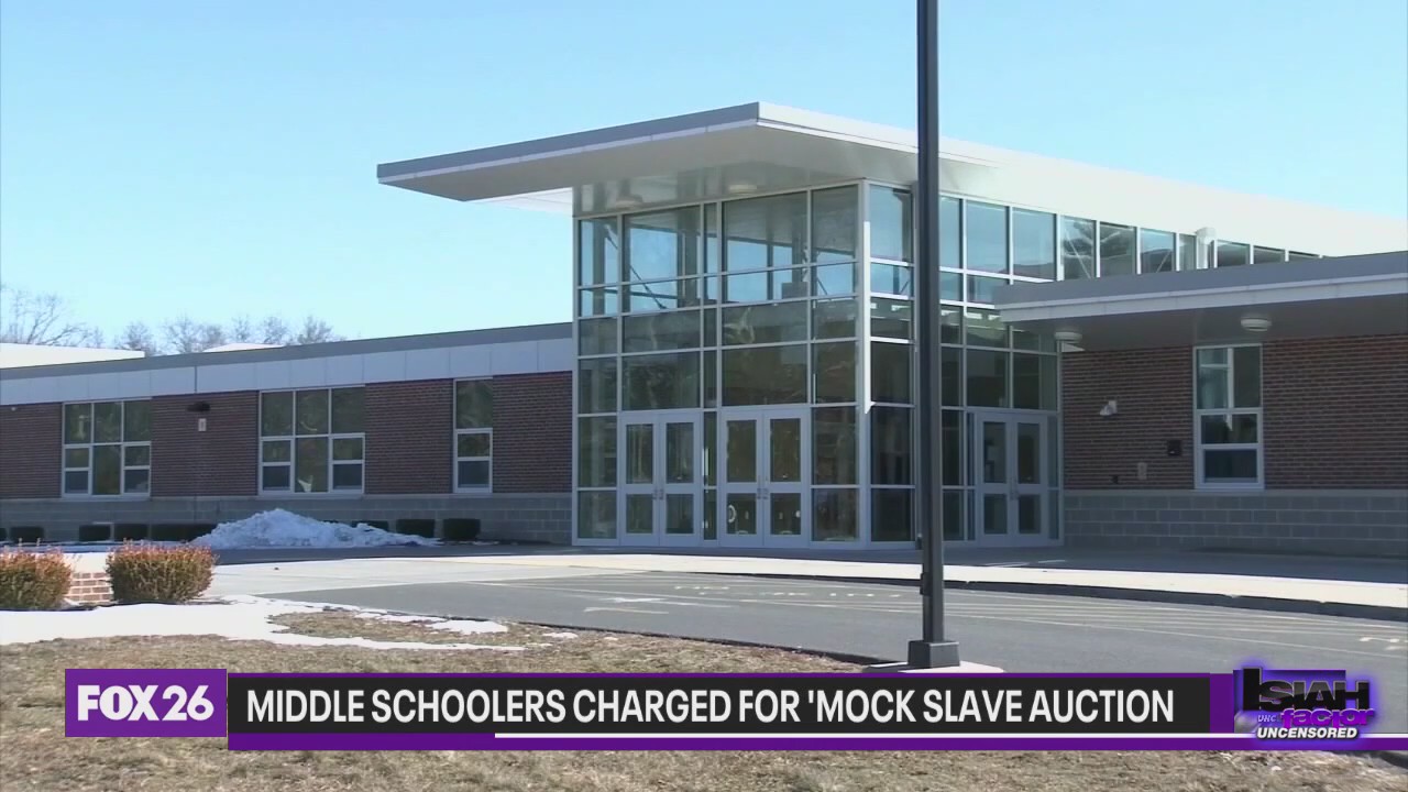 Middle schoolers charged for 'mock slave auction'