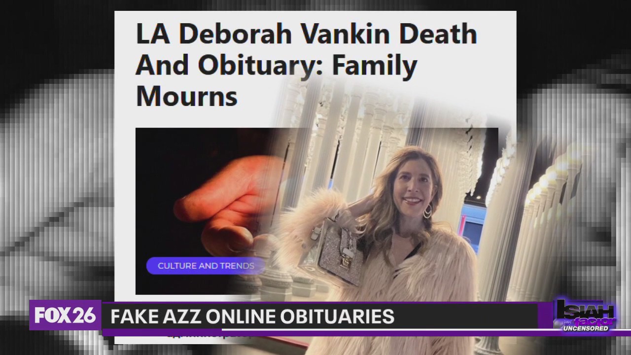 Journalist discovers her fake obituary online