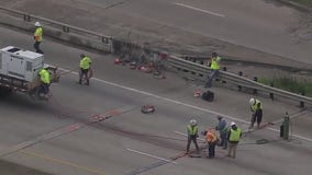 I-10 pothole leads to several flat tires