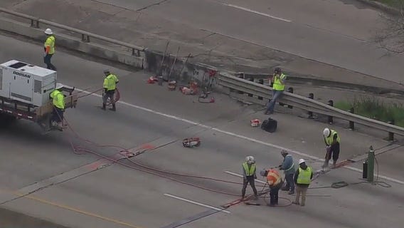 I-10 pothole leads to several flat tires