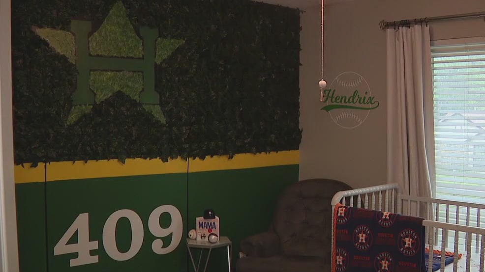 Houston Astros superfan dad transforms baby's room