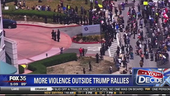 Protesters arrested at Trump rally