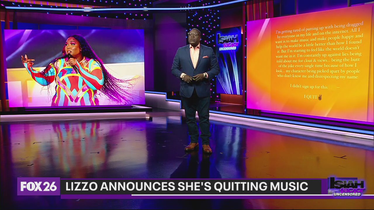 Lizzo announces she's quitting music