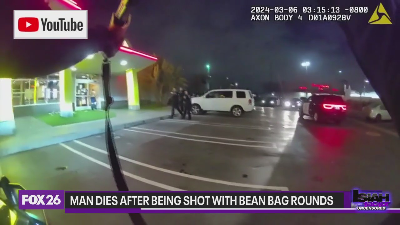 Man dies after being shot with bean bag rounds by police