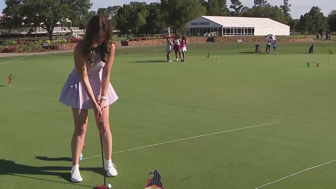 Birdies & Bubbles golf event with Caroline Collins