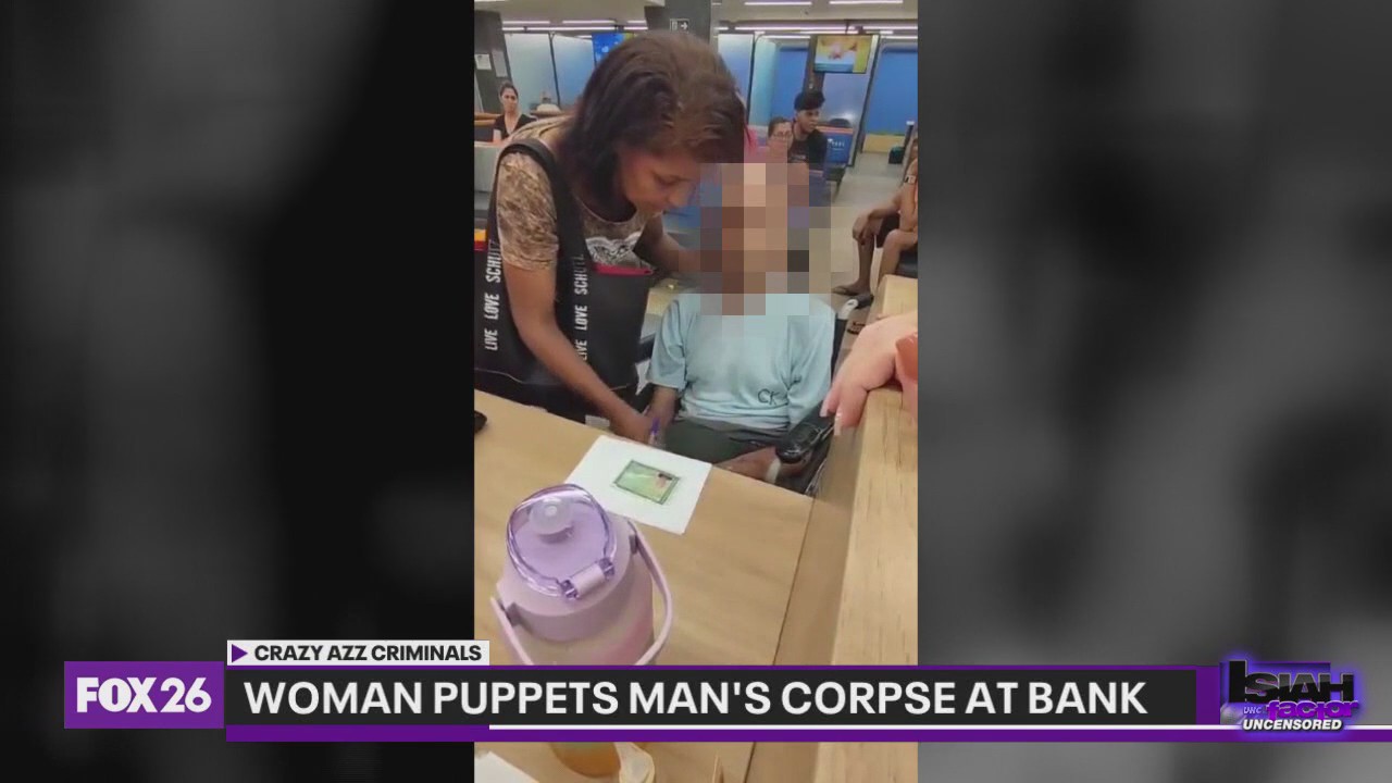Crazy Azz Criminals: Woman putters man's corpse at bank