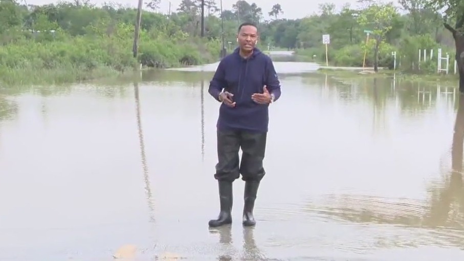 Harris County rescues: San Jacinto surges