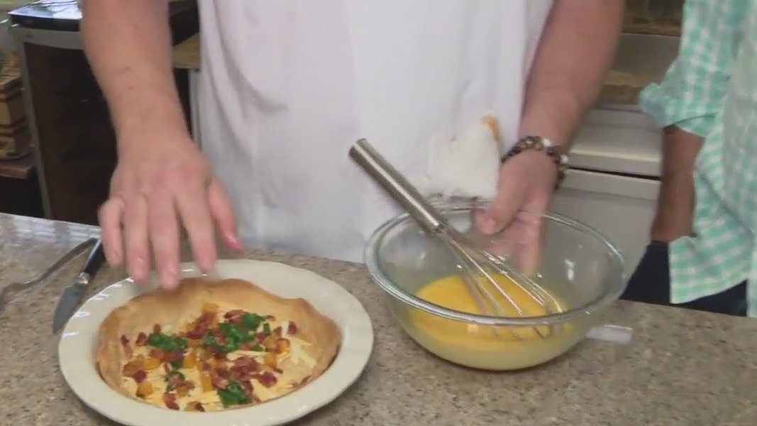 Making Mother's Day quiche with Chef Kevin Bryant