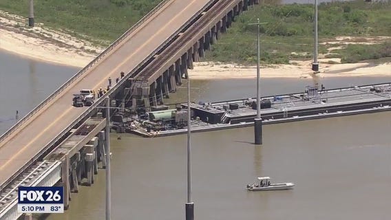 Pelican Island bridge collapse aftermath