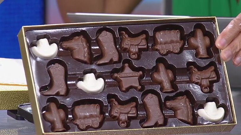 Sampling chocolates from Cerreta Candy Company